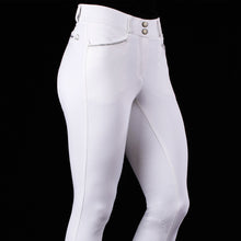Load image into Gallery viewer, Agaso White Competition Breeches
