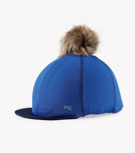 Load image into Gallery viewer, Premier Equine Jersey Hat Silk with Faux Pom Pom. Hat Silk.
